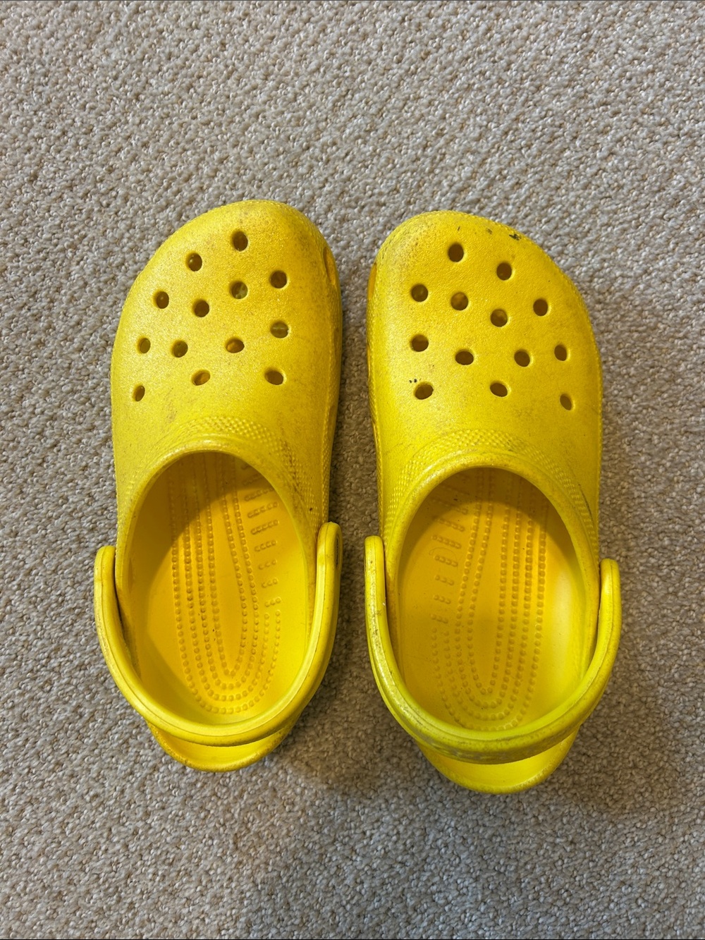Yellow crocs